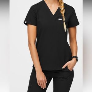 Figs black scrub set XL